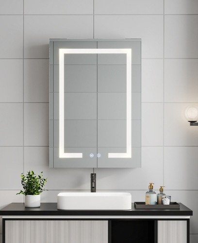 Led bathroom mirror cabinet - bathroom,