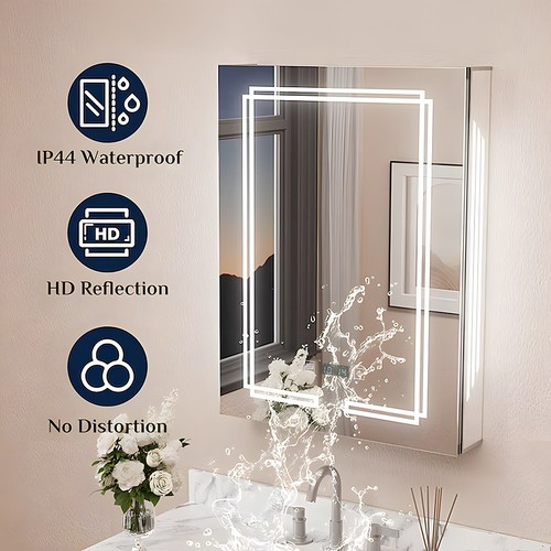 Bathroom mirror cabinet led - mirror, w/