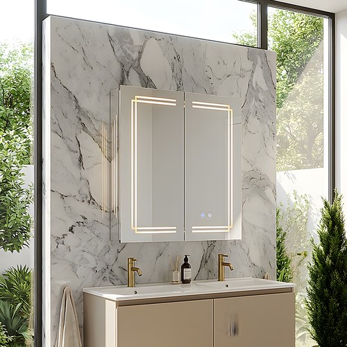 Led aluminium mirror - aluminium,