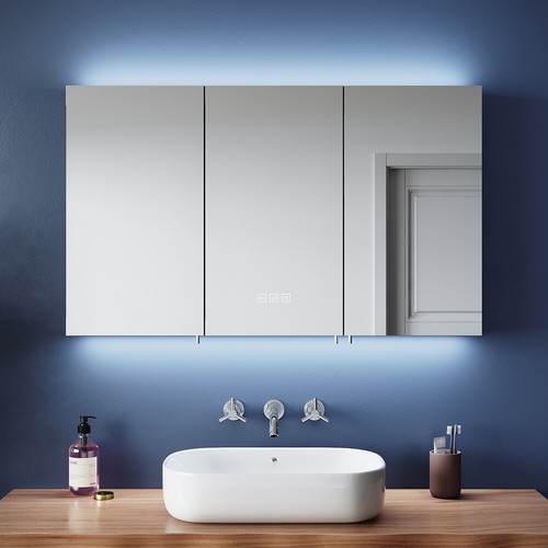 Led bathroom mirror - bathroom, cabinet