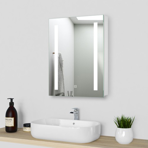 Led bathroom mirror cabinet - bathroom,