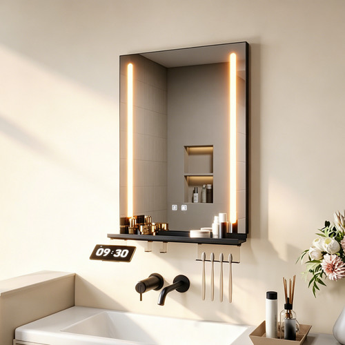 Led bathroom mirror with - led,
